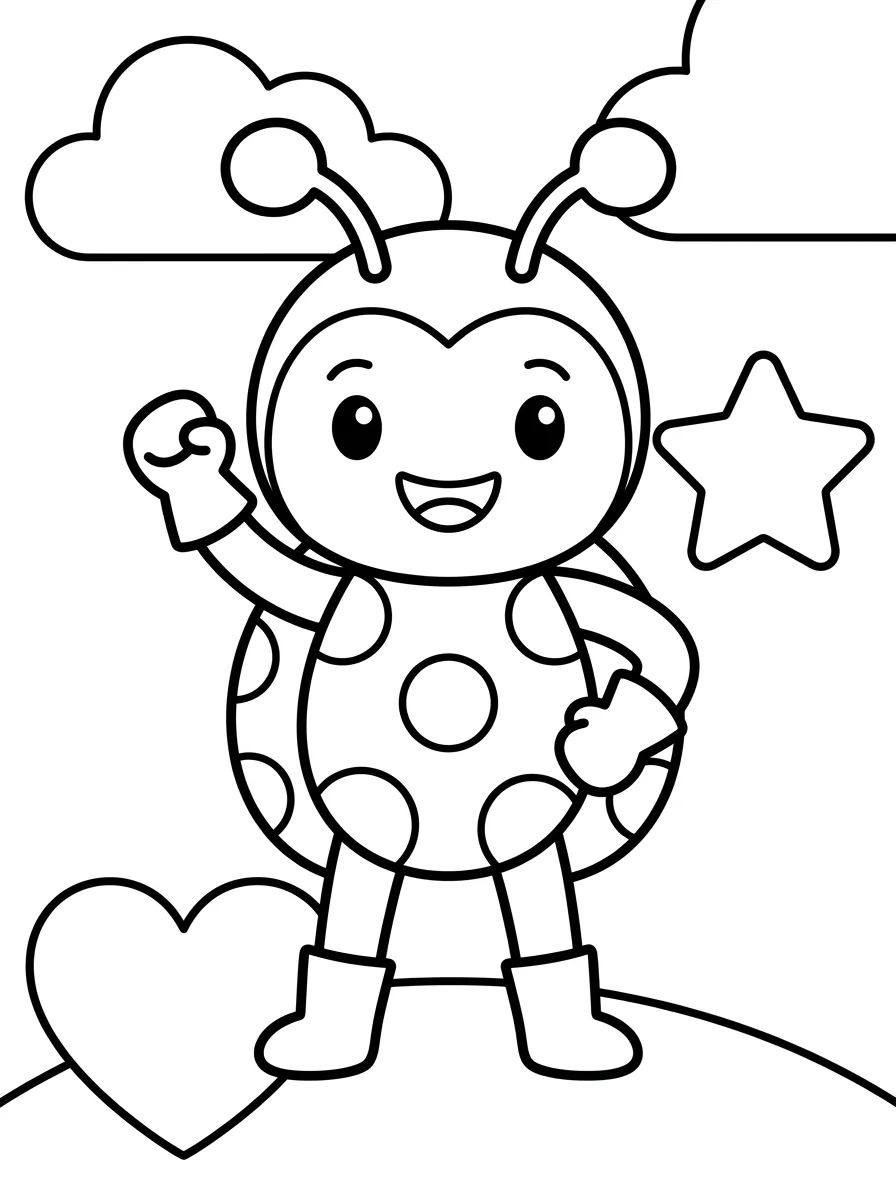 Capa da coleção Ladybug para Colorir e Imprimir