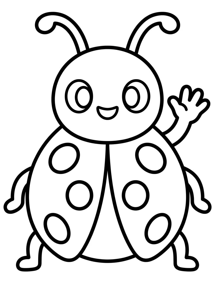 Capa da coleção Ladybug para Colorir