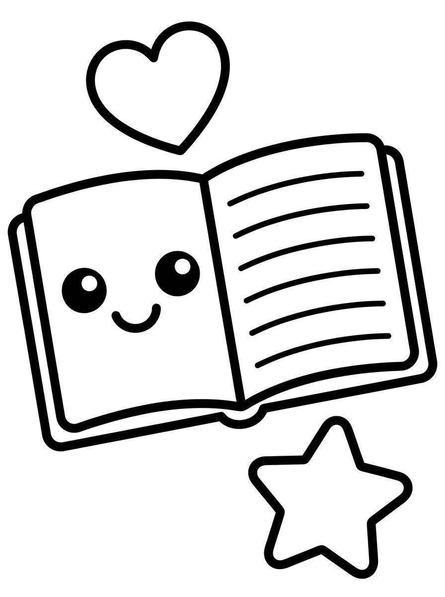 Caderno Amigável para colorir Desenho de Caderno Amigável para colorir e imprimir grátis
