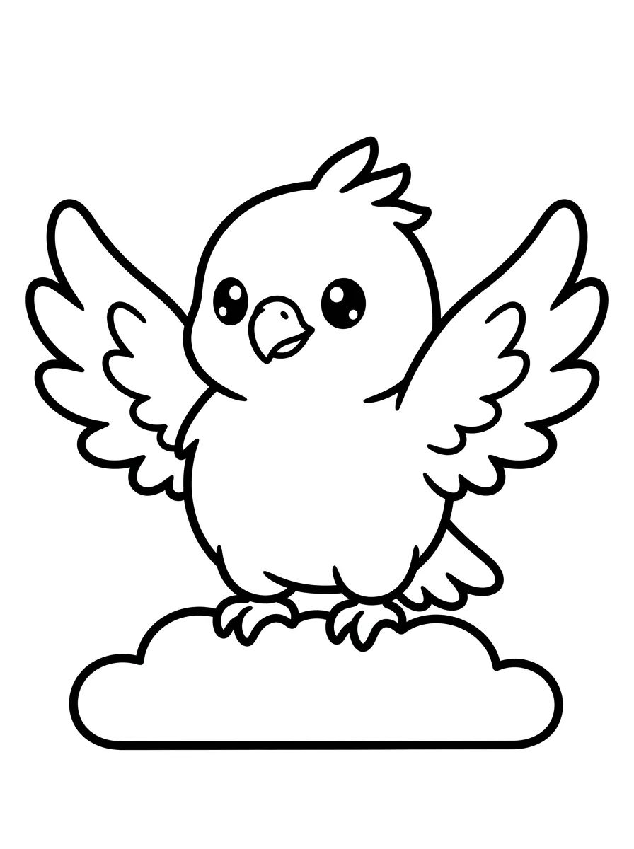 Maui Transformado em Falcão Fofinho para colorir Desenho de Maui Transformado em Falcão Fofinho para colorir e imprimir grátis