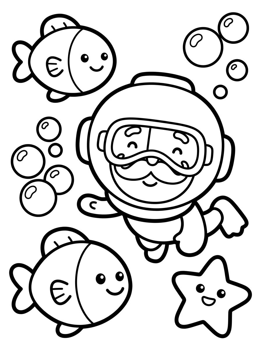 Bita no Fundo do Mar para colorir Desenho de Bita no Fundo do Mar para colorir e imprimir grátis