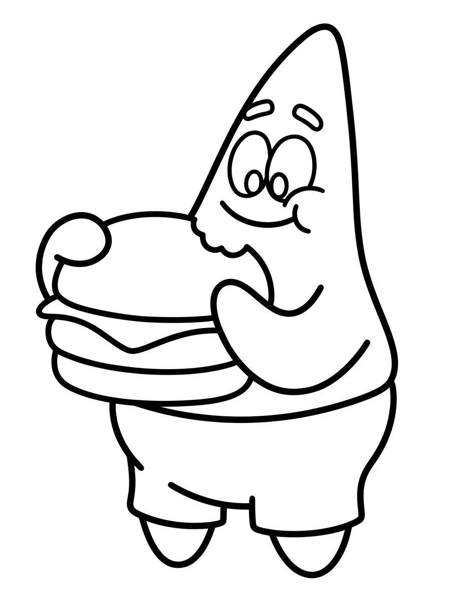 Capa da coleção Patrick Estrela para Colorir