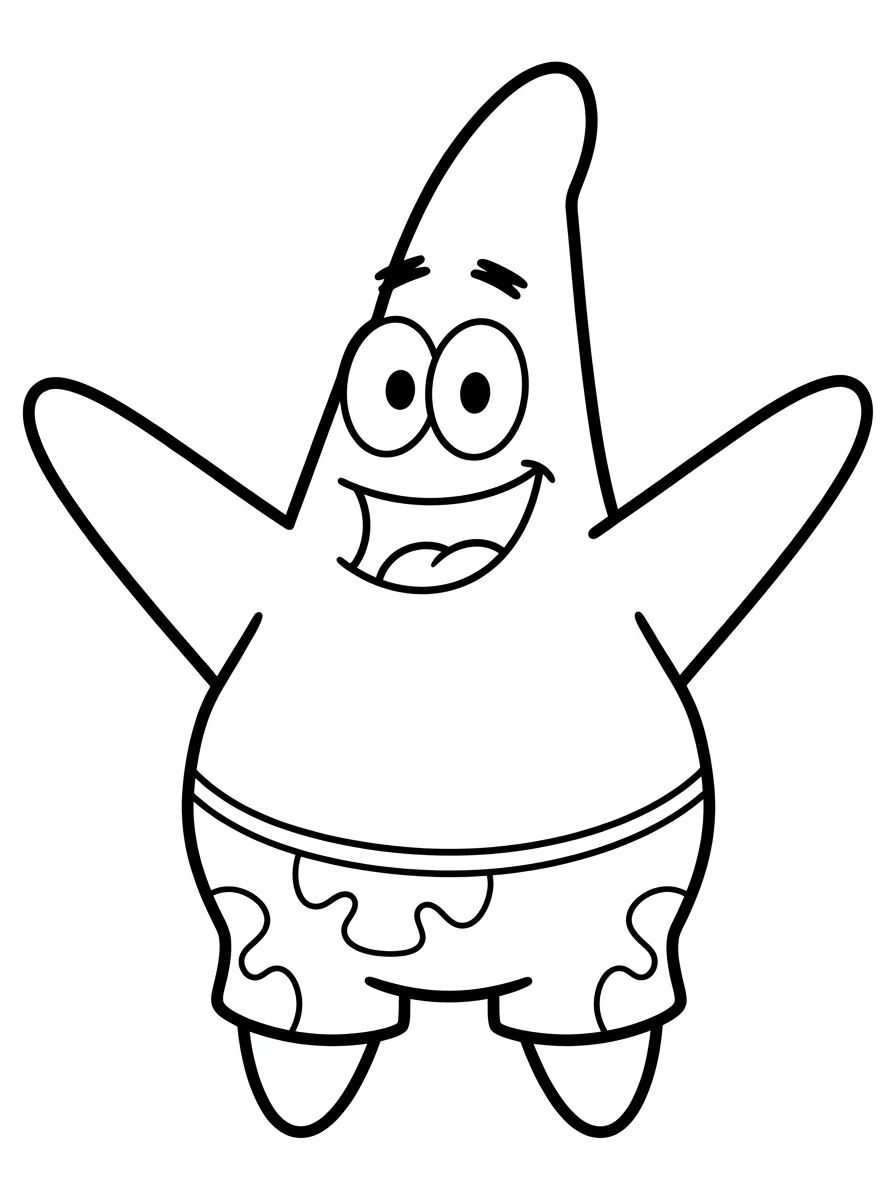 Capa da coleção Patrick Estrela para Colorir