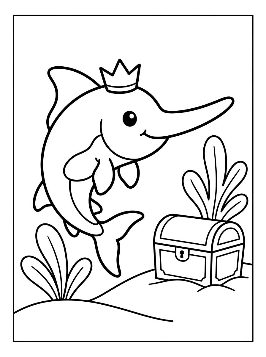 Peixe-Espada Aventureiro para colorir Desenho de Peixe-Espada Aventureiro para colorir e imprimir grátis