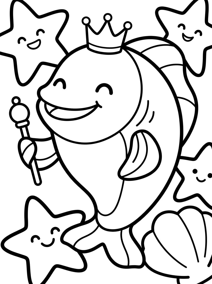 Peixe Rei do Mar para Colorir para colorir Desenho de Peixe Rei do Mar para Colorir para colorir e imprimir grátis