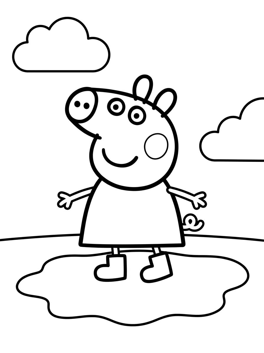 Capa da coleção Peppa Pig para Colorir