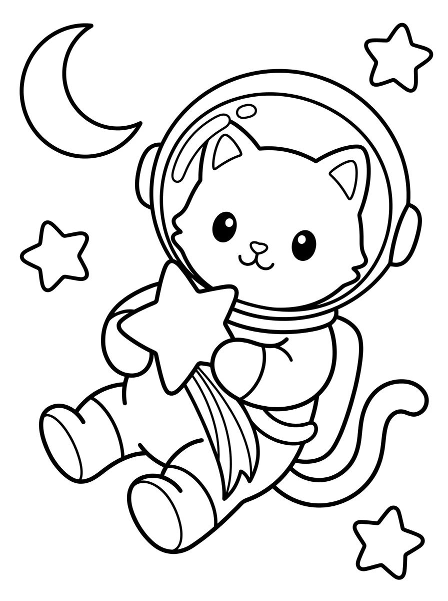 Coleção de desenhos para colorir: Personagens Fofos para Colorir