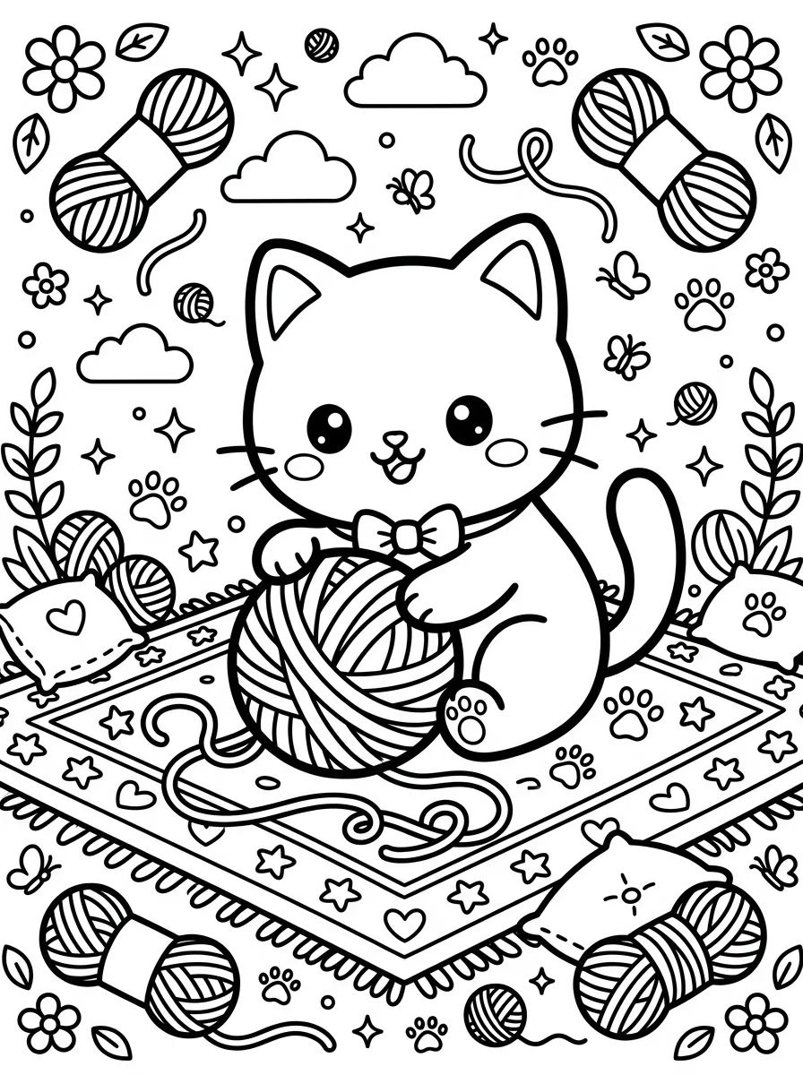 Coleção de desenhos para colorir: Desenhos de Pets Fofos para Colorir