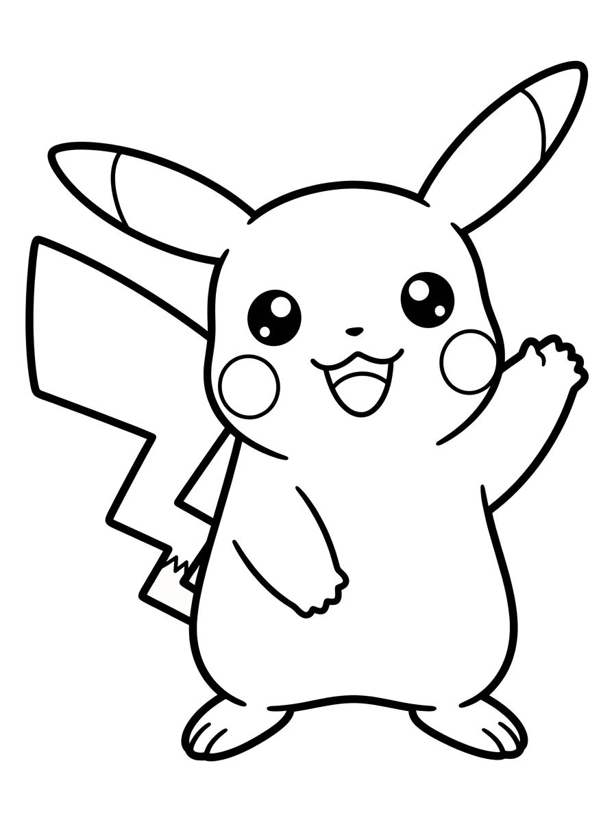 Capa da coleção Desenhos do Pikachu para Colorir