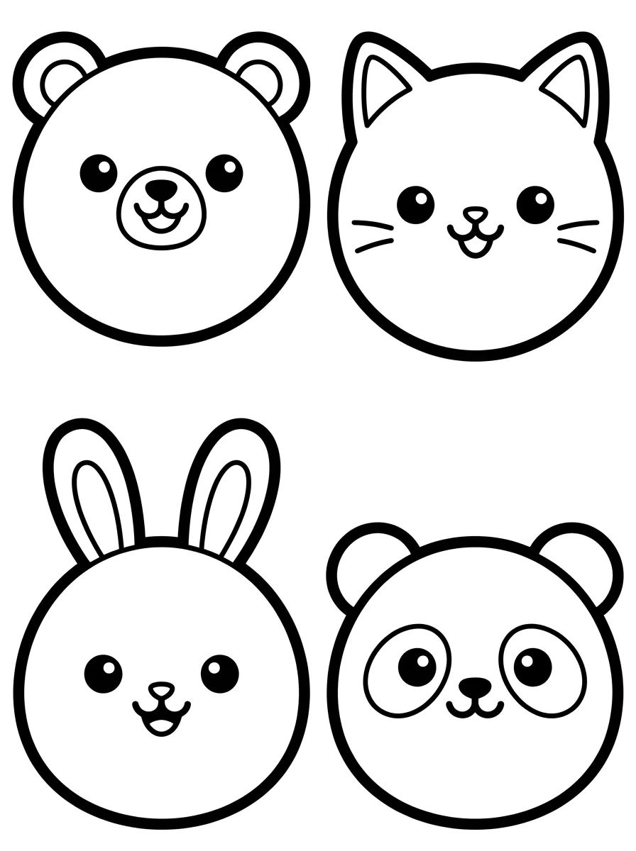 Cartela de Adesivos de Bichinhos para colorir Desenho de Cartela de Adesivos de Bichinhos para colorir e imprimir grátis