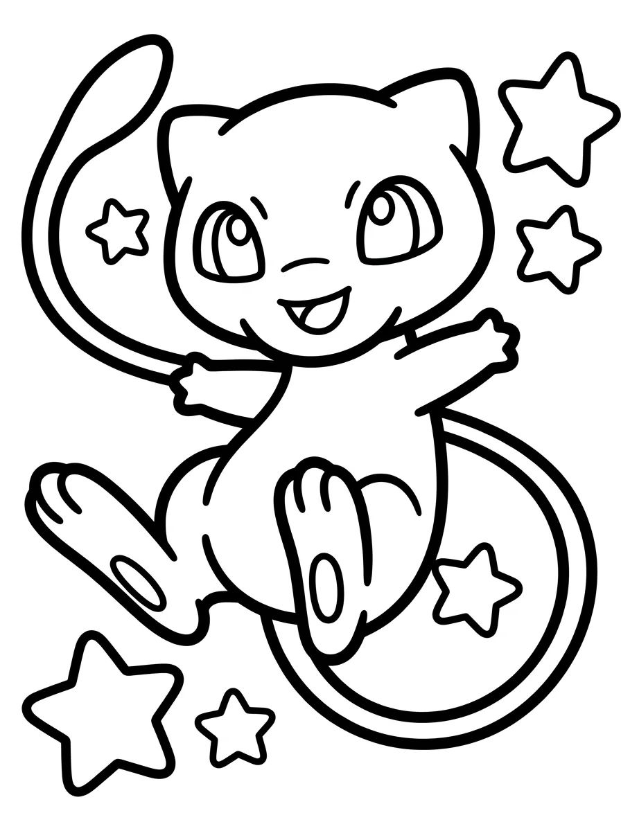 Coleção de desenhos para colorir: Pokémon Lendários Fofos