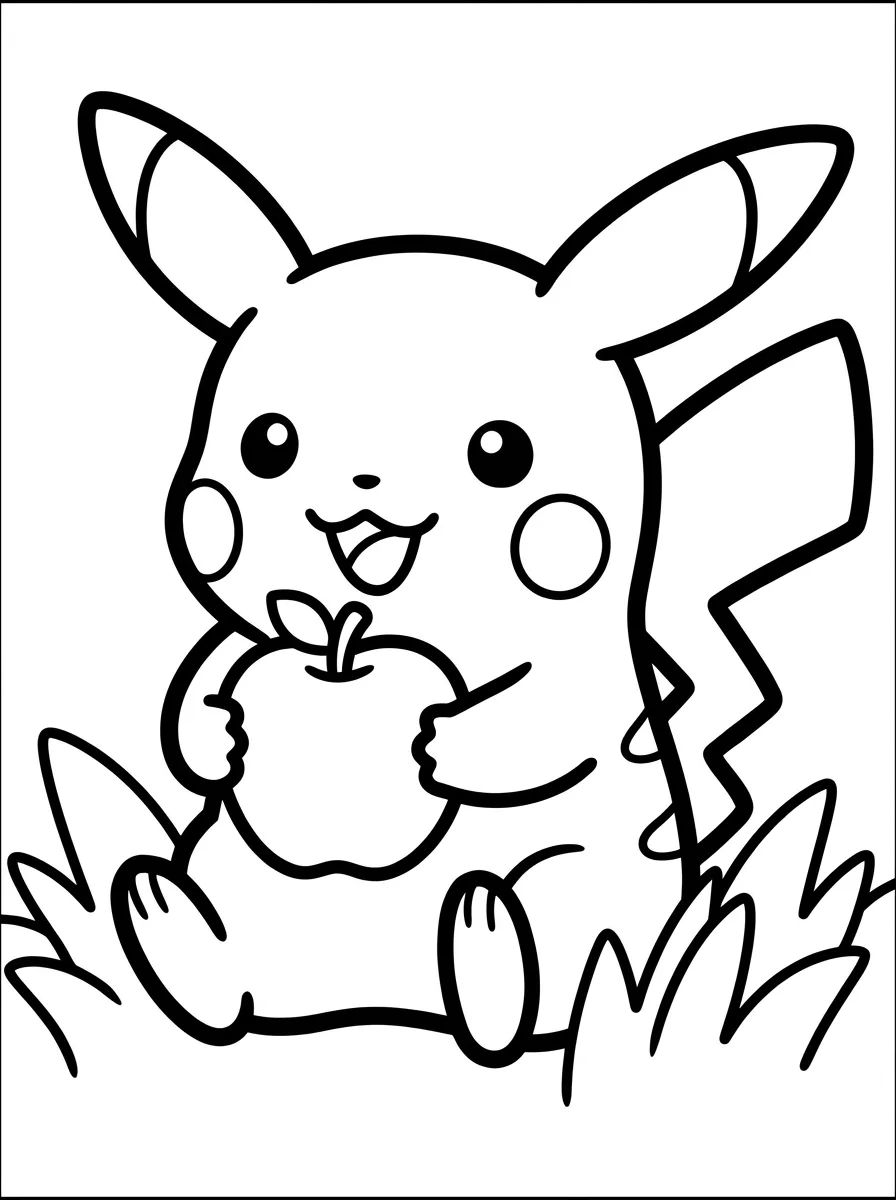 Capa da coleção Pokémon Fofos para Colorir