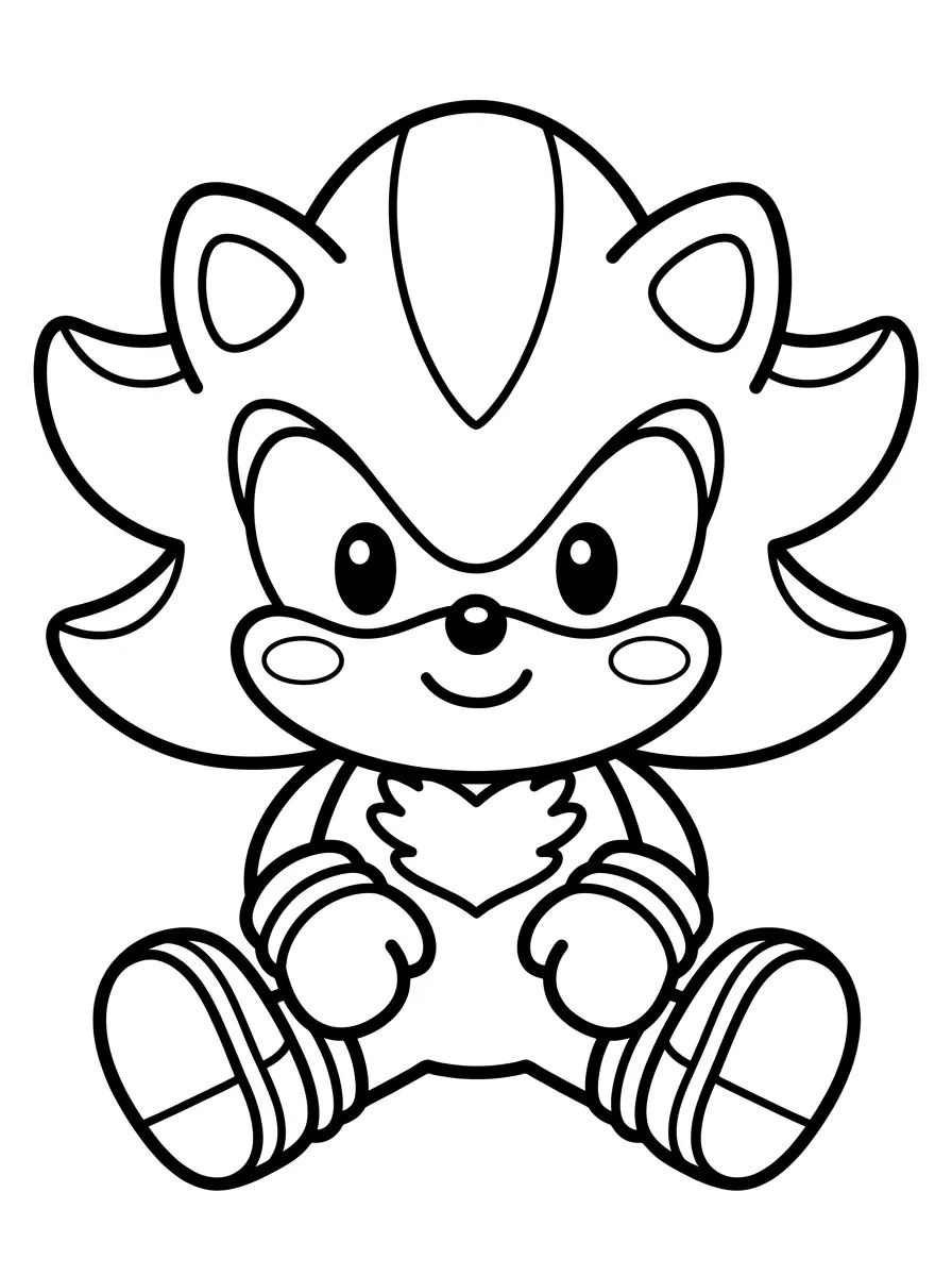 Shadow Fofo Estilo Kawaii para colorir Desenho de Shadow Fofo Estilo Kawaii para colorir e imprimir grátis