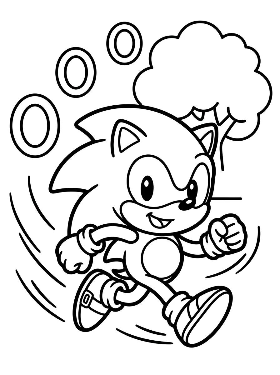 Coleção de desenhos para colorir: Sonic para Colorir