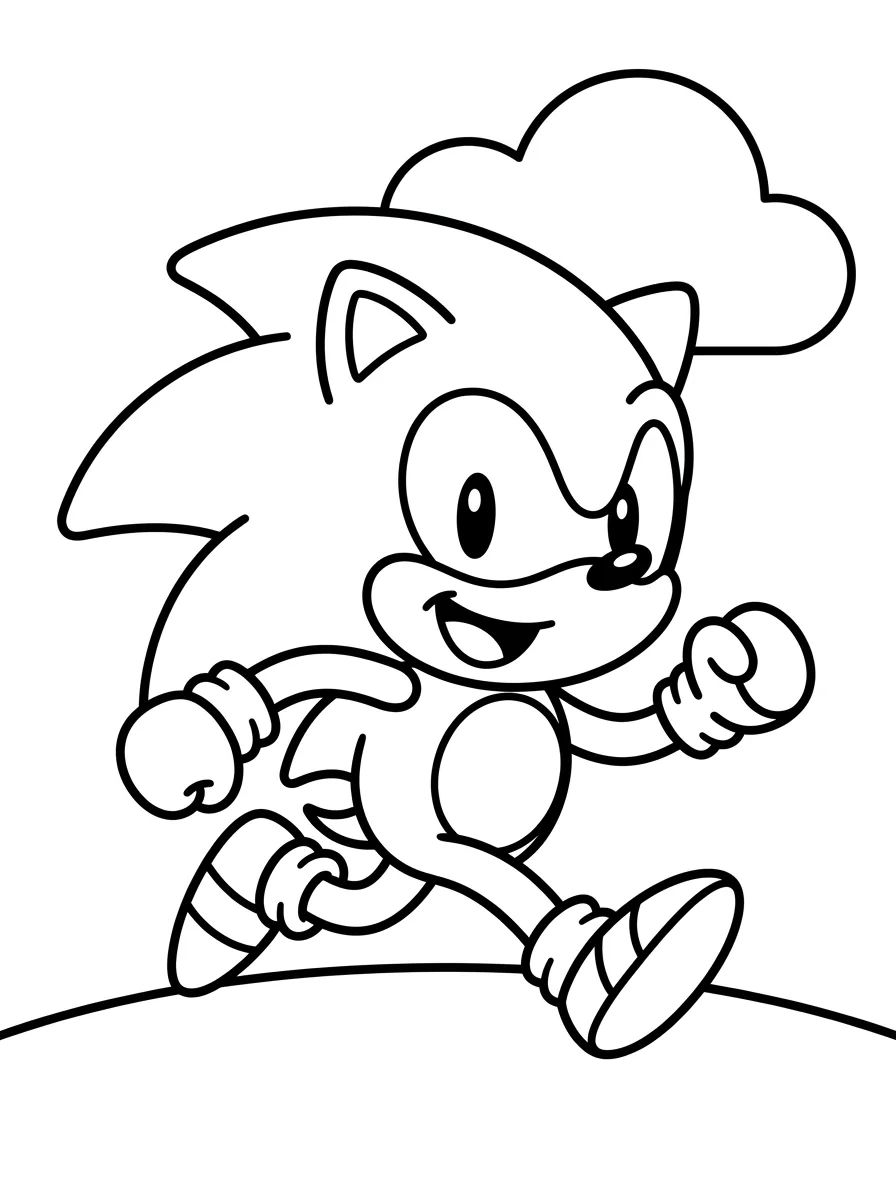 Sonic para Colorir