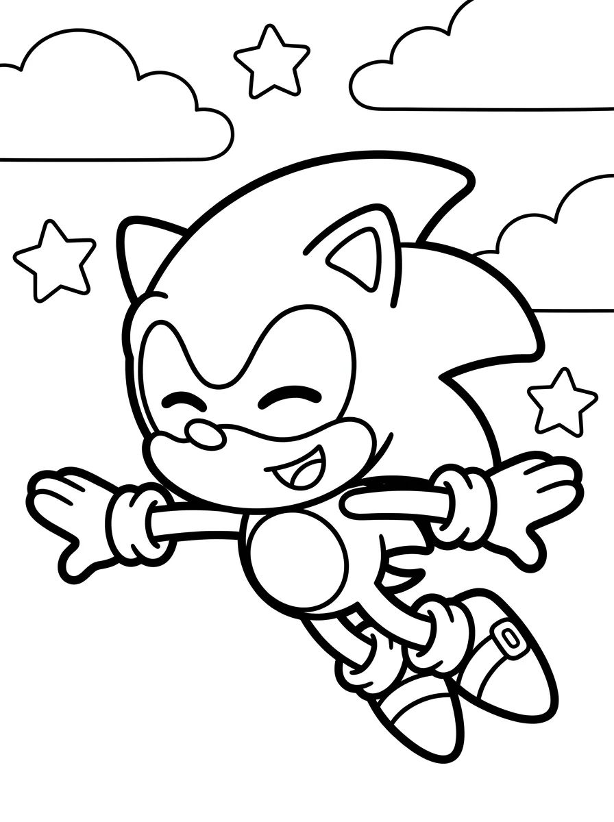 Capa da coleção Super Sonic para Colorir
