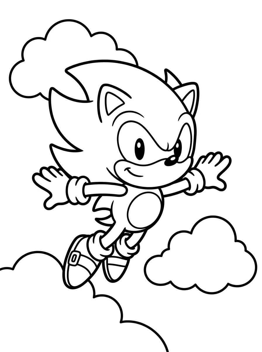 Capa da coleção Super Sonic para Colorir e Imprimir