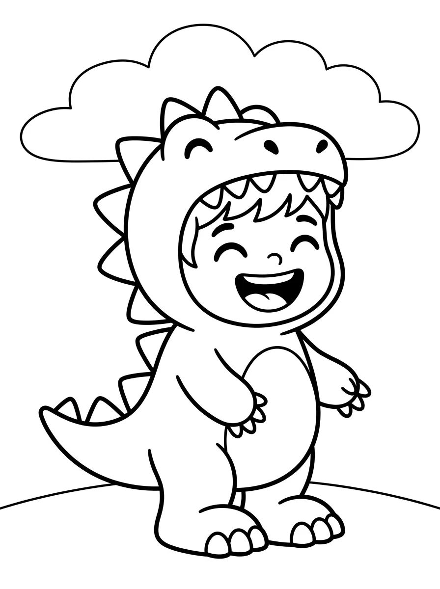 Tito de Dinossauro para colorir Desenho de Tito de Dinossauro para colorir e imprimir grátis