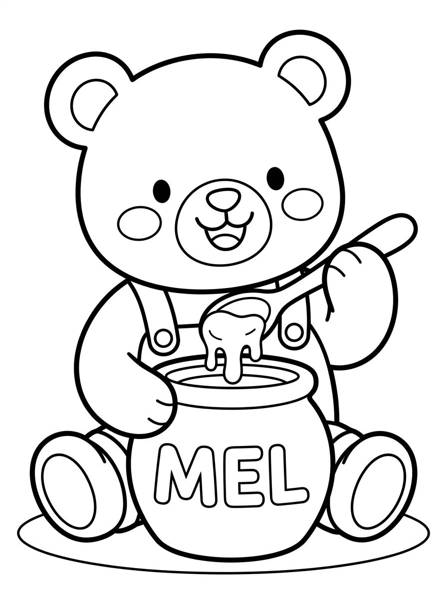 Coleção de desenhos para colorir: Coleção Ursinho Bobbie