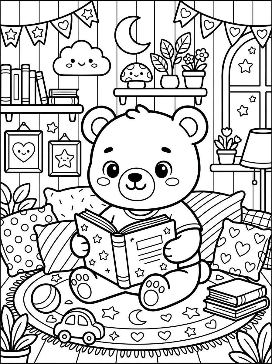 Desenhos do Ursinho Bobbie para Colorir